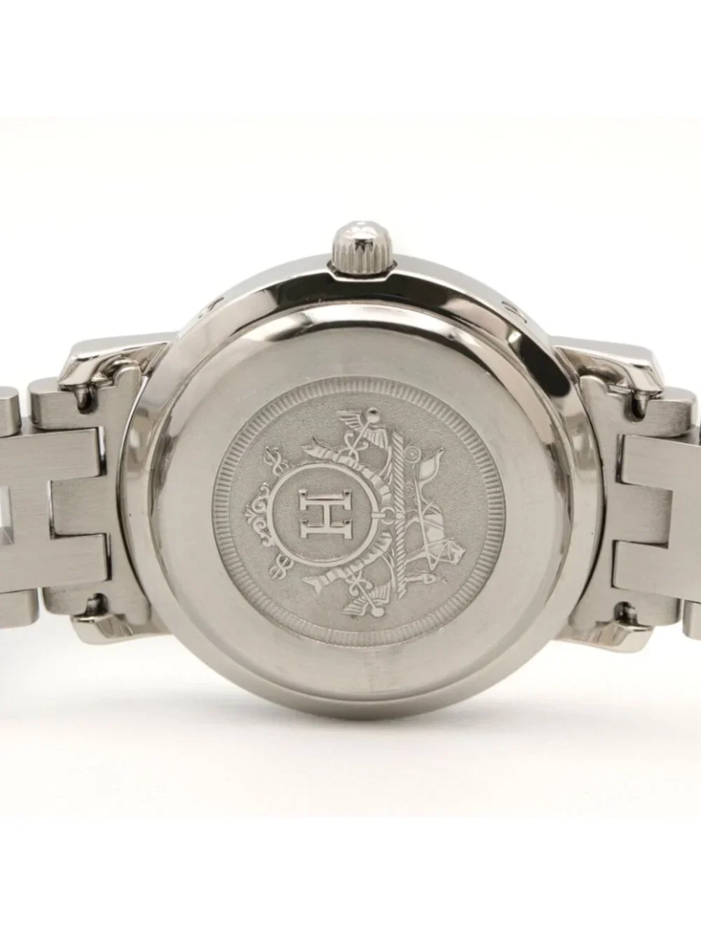 Hermes Watch Clipper Blue Stainless Steel
